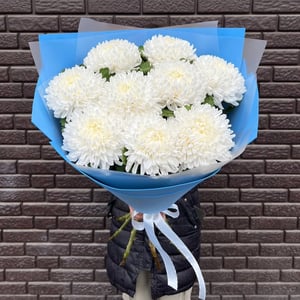 Blumenstrauß '9 weiße Chrysanthemen'