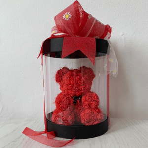 Red foam-rose bear