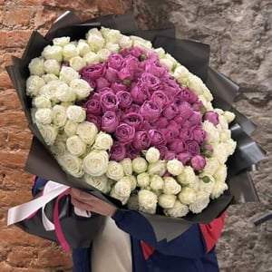 Bouquet of peony-flowered shrub roses – assorted colors