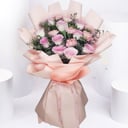 Bouquet 'Pink Rose N Carnation Arrangement'