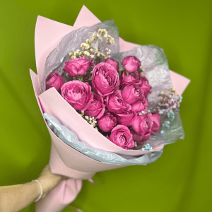 Bouquet with peony roses