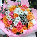 Delicate bouquet with exotic