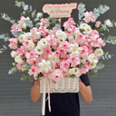 Flower basket 'For You - Sweetly'