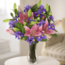 Bouquet 'Sapphires: Lilies and Irises'