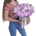 Composition with peonies