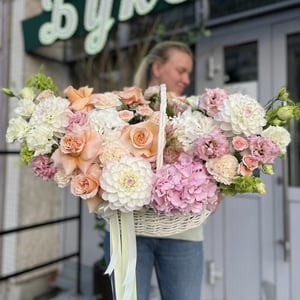 Korb der zartesten Blumen