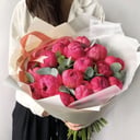 Mono-peonies bouquet “Coral charm” M