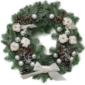 Arrangement 'Holiday wreath luxe'
