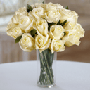 Bouquet of 15 white roses