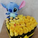 Corazon stich amarillo flores en cali