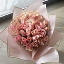 Bouquet of 50 soft pink roses