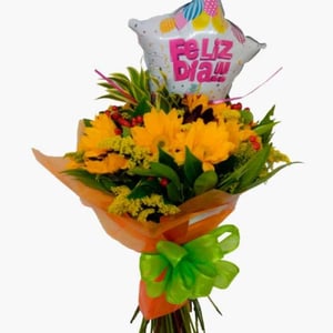 Ramo 'bouquet con globo'