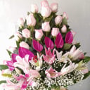 Arreglo floral rosado flores en cali