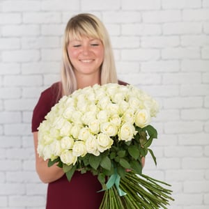 Bouquet '101 white rose'