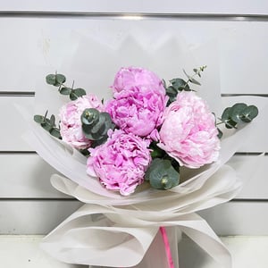 5 Bouquet de Pivoines Roses