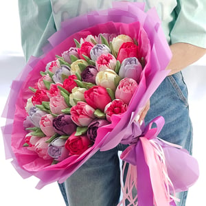 Bouquet de guimauves: Magie des tulipes