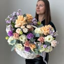 Variety of Flowers in a Basket