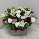 Flower box 'Box with white orchids'