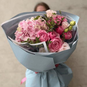 Pink Bouquet with Hydrangea