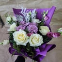 Bouquet with roses and Eustoma