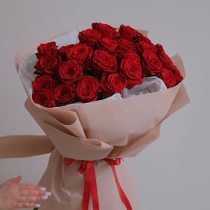 Bouquet '25 Tall Premium Red Roses'