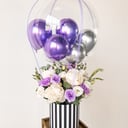 Flowers and balloons