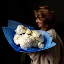 Mono bouquet of peonies