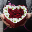 Flower box 'Roses and chrysanthemums'