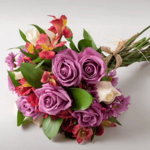 Bouquet 'Buquê de Flores do Campo em Tons Rosados'