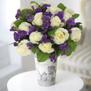 Bouquet 'Silver Moon: white Roses'