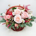 Flower basket 'Holiday Lights'
