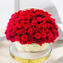 Flower basket '251 Red Roses in a Basket'