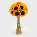 Bouquet of 15 sunflowers "Velvet season"
