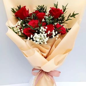 Blumenstrauß 'Rote Rose'