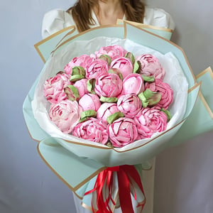 Marshmallow-Blumenstrauß: Süßes Pfingstrosen-Glück
