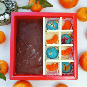 Chocolate Set "Snowman"