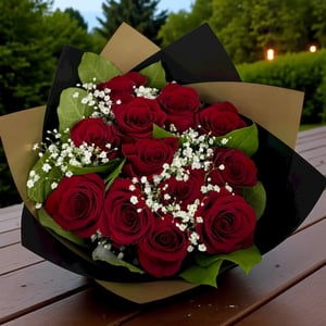 Classic Red Roses Bouquet
