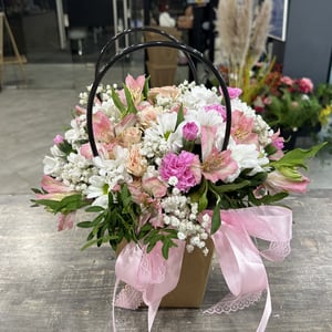 Flower box 'Pink happiness'