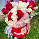 Hat box with flowers 'Box 03'