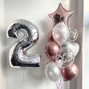 Ensemble de ballons 101 - ballons avec le numéro 2