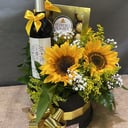 Wein und Sonnenblume