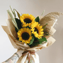 Bouquet '3 sunflowers and dried flower'