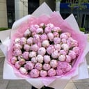 Ramo '70 peonias rosas'