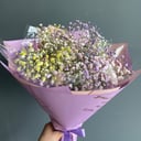 Bouquet of rainbow gypsophila