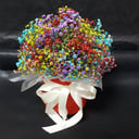 Hat box with flowers 'Bright Minutes'