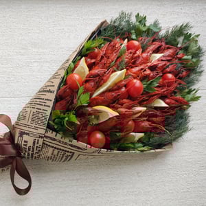 Bouquet of crayfish