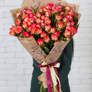 Bouquet '15 pieces of bush roses'