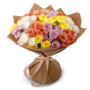 Blumenstrauß 'Bouquet of 19 spray chrysanthemums'