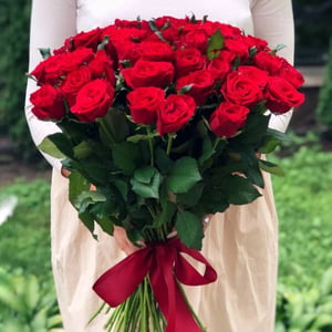 Bouquet '51 red roses with delivery in Kyiv'
