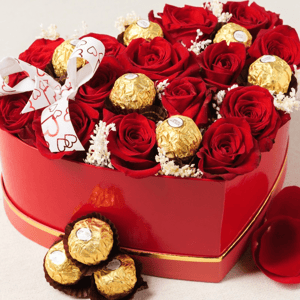 Box Roses and Ferreros